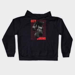 City Boxing Gloves Kids Hoodie